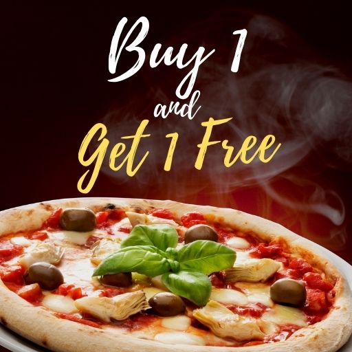 Large Pizza : Buy 1  & Get 1 Free ( Not Valid on Eco/Cheese Pizza)