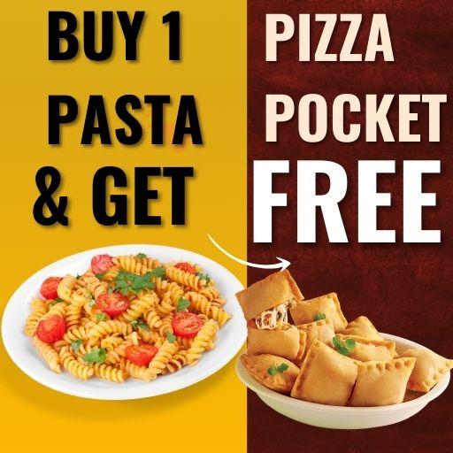 Buy 1 Any Pasta & Get Pizza Pocket Free.