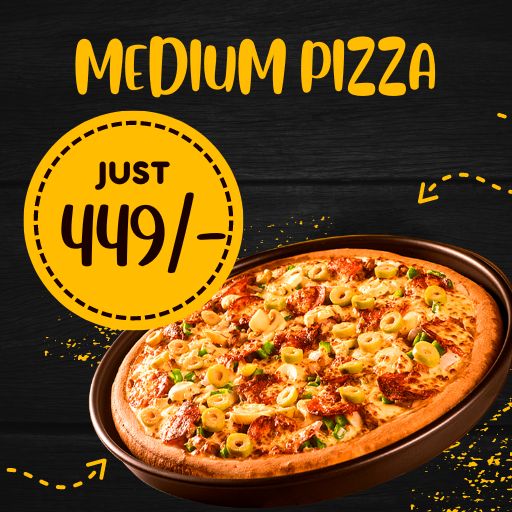 Buy 1 Any Large Pizza @ Just449/- only