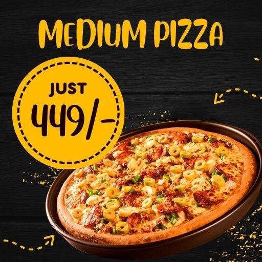 Buy 1 Any Large Pizza @ Just 449/-