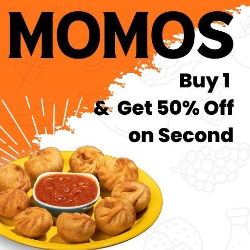 PAN FRIED MOMOS : Buy One & Get Second  50% Off.