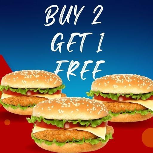 BURGER / HOTDOG / ROLLS : Buy Two & Get  One Free