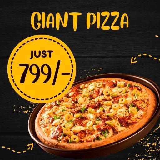 Buy 1  Giant Pizza @ Just799/- only