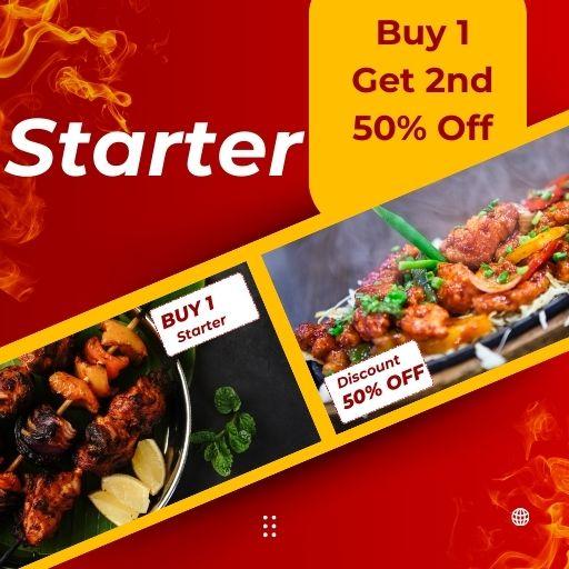 STARTER - Buy One & Get 2nd 50% Off.