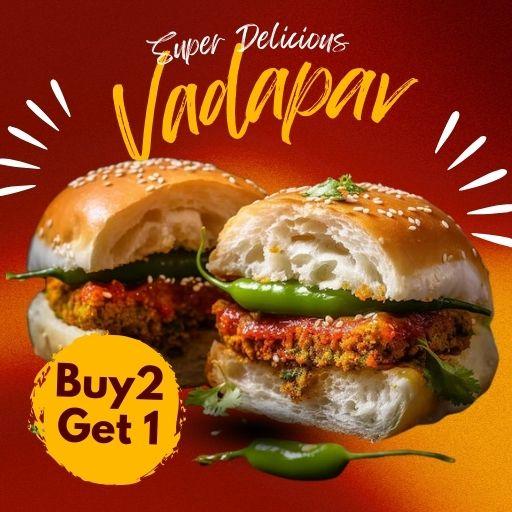 Any Vadapav : Buy 2 & Get 1 Free