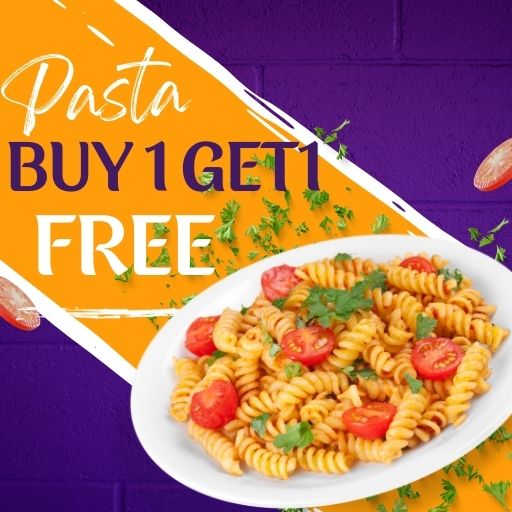 Buy 1 Any Pasta & Get 1 Garlic Bread Free