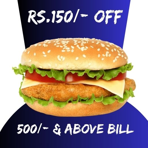 A-La-Carte Offer : Rs.150/- Off on 500/- & Above Bill Amount