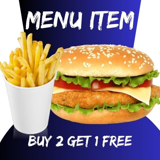 MENU ITEM : Buy 2 & Get 1 Free