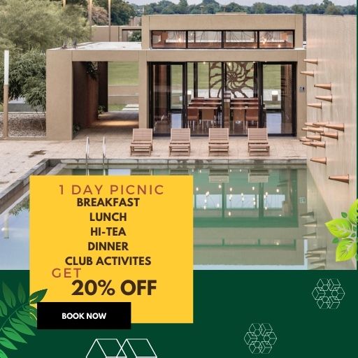 1 Day Picnic Offer :Get 20% Off Per Person include (Breakfast, Lunch, Hi-Tea , Dinner, & Club Activi