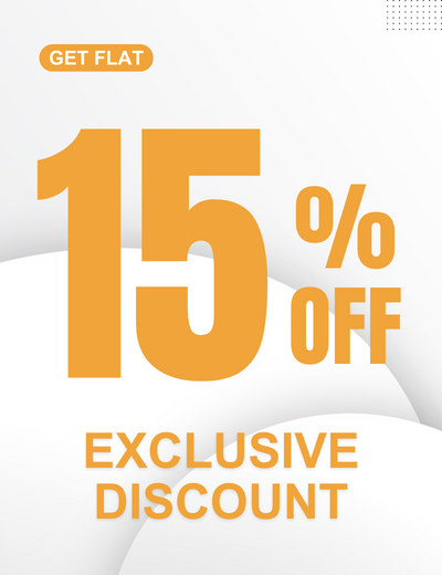 Flat 15% Off