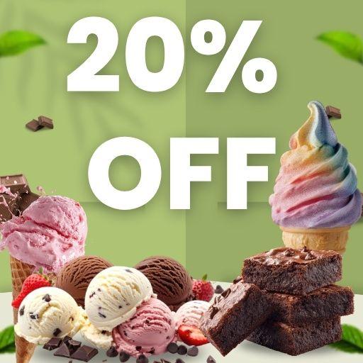 Flat 20% off on Total Bill Amount