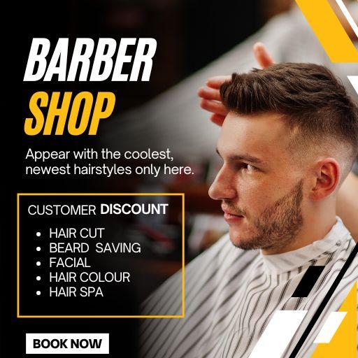 @149/- : Men Hair Cut + Blow Dry + Hair Wash