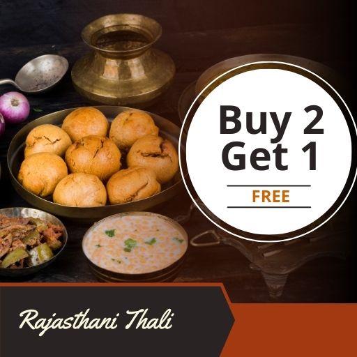 Rajasthani Thali : Buy 2 & Get 1 Free