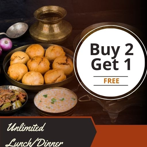 Unlimited Lunch / Dinner : Buy 2 & Get 1 Free