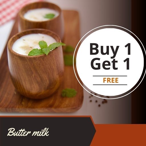 Butter Milk: Buy 1 & Get 1 Free