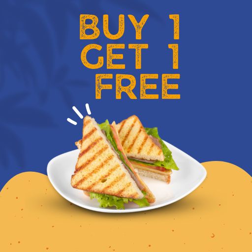 Sandwich Offer: Buy 1 & Get 1 Free