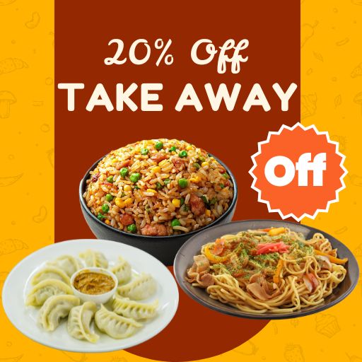 Take Away : 20% Off on 499/- and Above Bill