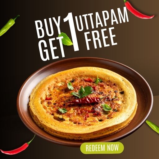 Uttapama : Buy 1 & Get 1 Free