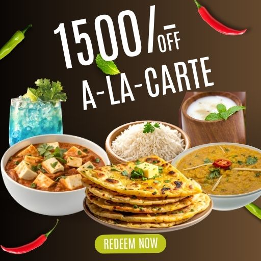 A-La-Carte Offer : 1500/- off on 5000/- and Above