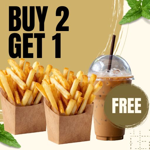 Buy 2 Peri Peri Fries & Get 1 Cold Coffee Free