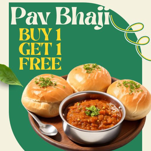 Pav Bhaji : Buy 1 & Get 1 Free
