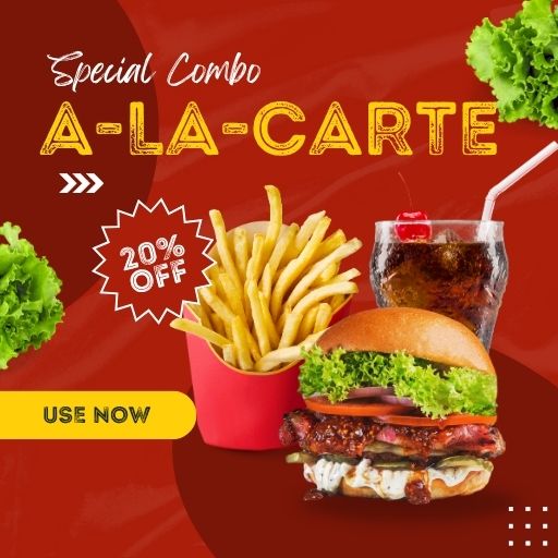 A-La-Carte Offer : 20% off on 500/- and Above