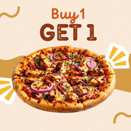 Veg.Pizza ( Italian / Onion Corn ) : Buy 1 & Get 1 Free