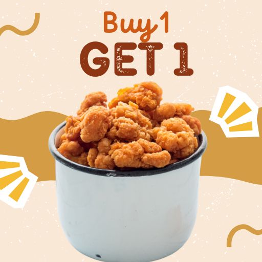 Broast Fry Item :Buy 1 & Get 1 Free  (Valid Chicken Popcorn / Chicken CheesePopcorn/ Tandoori Checke