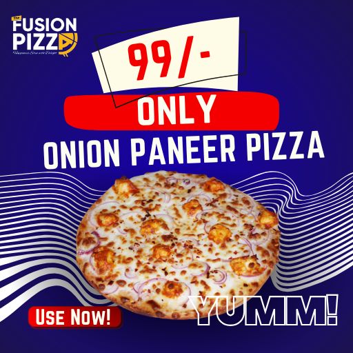 Paneer Onion Pizza @ Just 99/- only