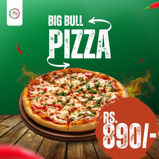 Buy 1 Any Big Bull Pizza @ Just 890/- Only