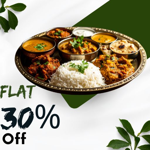 Unlimited Thali (Lunch) : Get 30% off