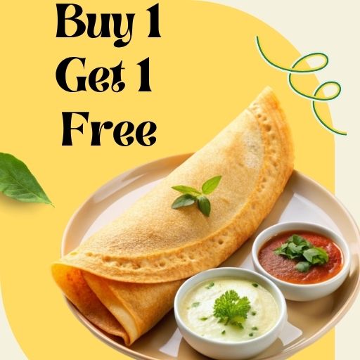 Open Cheese Dosa : Buy 1 & Get 1 Free