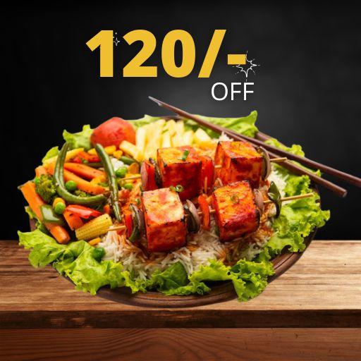 Get Rs. 120/- Off on Any Sizzler