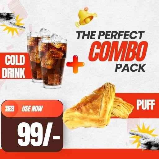 Combo @ Just 99/- : 1 Puff + 1 Cold Drink