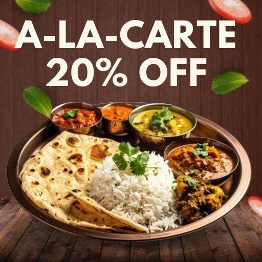 A-La-Carte Offer : 20% off on 499/- and Above Bill Amount