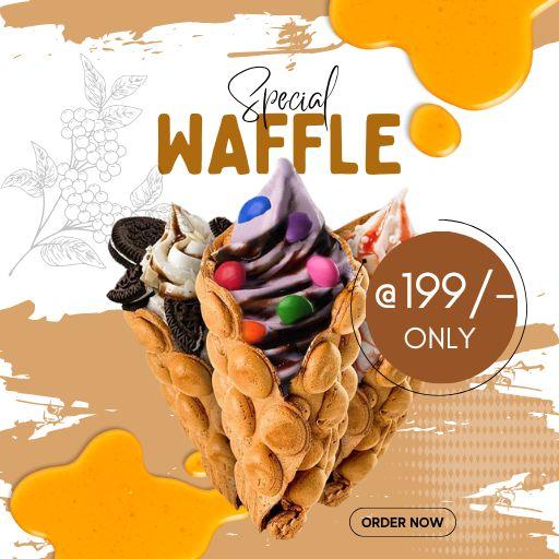 Buy Any 1 Bubble Waffle @ Rs 199/- Only