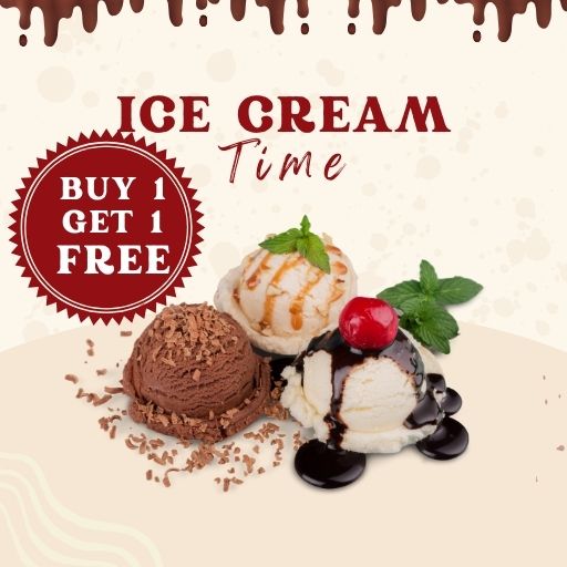 Ice-Cream : Buy 1 & Get 1 Free