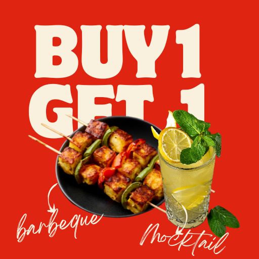 BUY ANY 1 BARBEQUE DISH & GET 1 MOJITO FREE