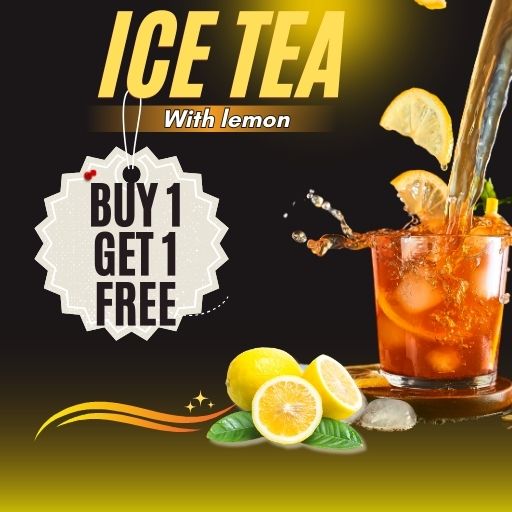 Ice Tea Offer : Buy 1 & Get 1 Free