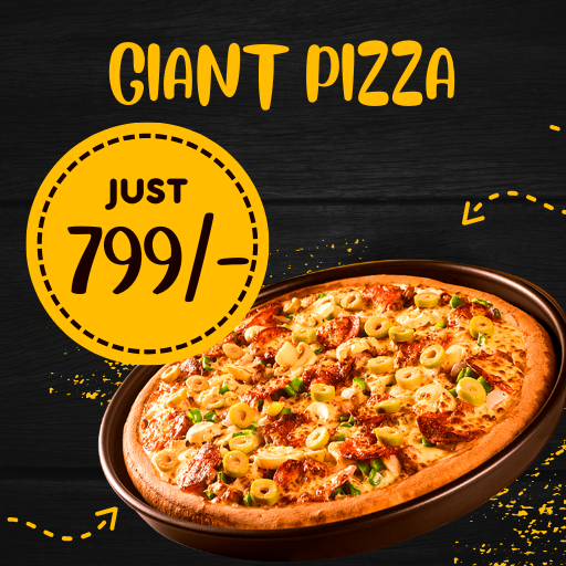 Buy 1 Any Giant Pizza @ Just799/- only