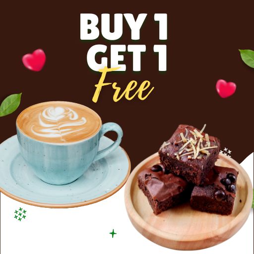 Buy Any Espresso Coffee & Get Plain Brownie Free