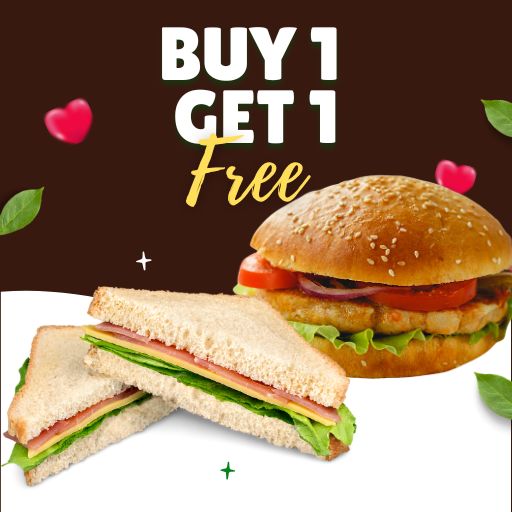 Buy 1 Any Sandwich & Get 1 Burger Free