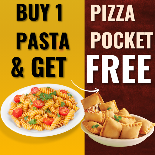 Buy 1 Any Pasta & Get Pizza Pocket Free