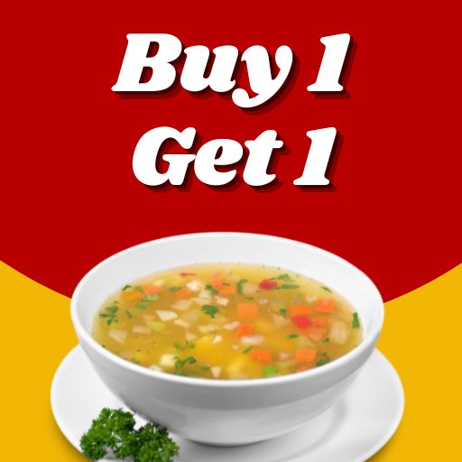 Soup : Buy 1 & Get 1 Free
