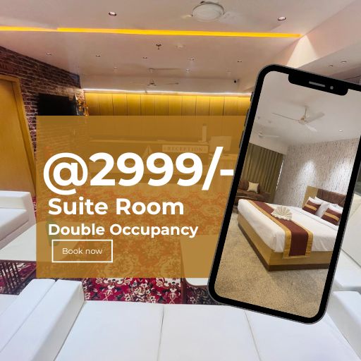 Suite Room  Double Occupancy @ Just 2999/- (including GST)