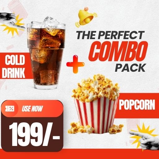 Combo @ Just 199/- : 1 Masala Popcorn + 1 Cold Drink
