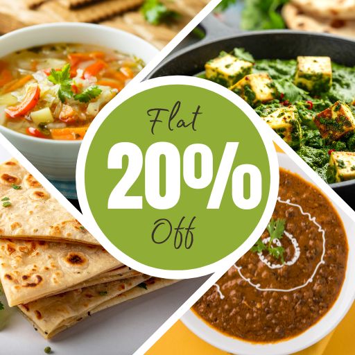 A-La-Carte Offer : Flat 20% off on 1000/- and Above Bill Amount