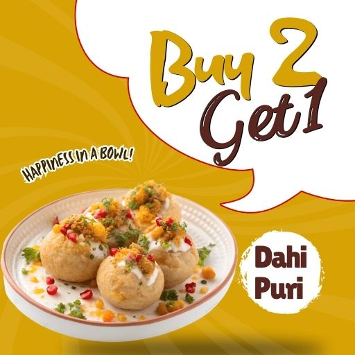Dahi Puri : Buy 2 & Get 1 Free
