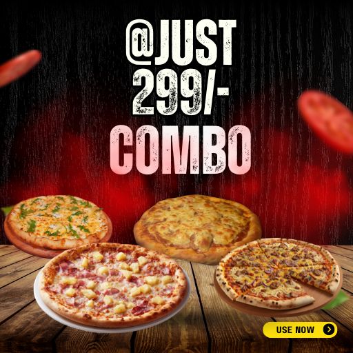 Friends Meal @ 299/- : 4 Magic Pizza