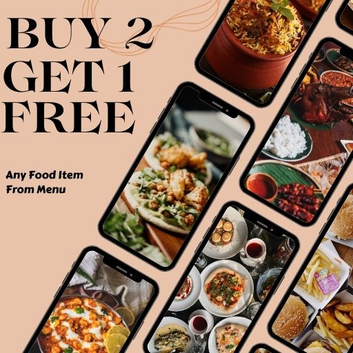 MENU ITEM : BUY 2 ANY ITEM & GET 1 FREE